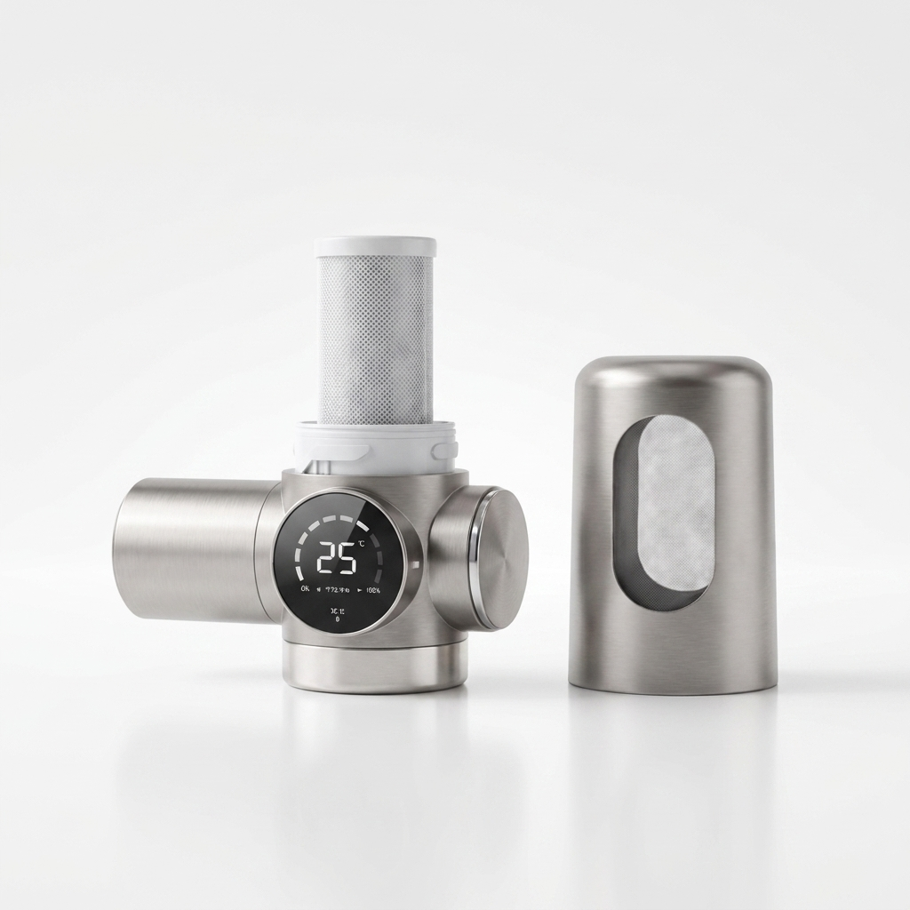 Auracql PureFlow countertop water filter — studio product shot